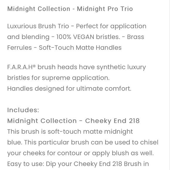 F.A.R.A.H. Makeup Brushes πππ€ - Picture 5 of 10
